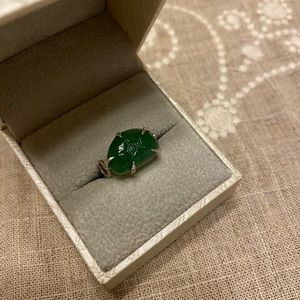 Burmese jadeite ring